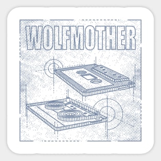 Wolfmother - Technical Drawing Sticker